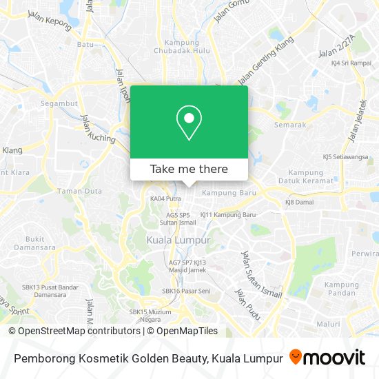 Peta Pemborong Kosmetik Golden Beauty
