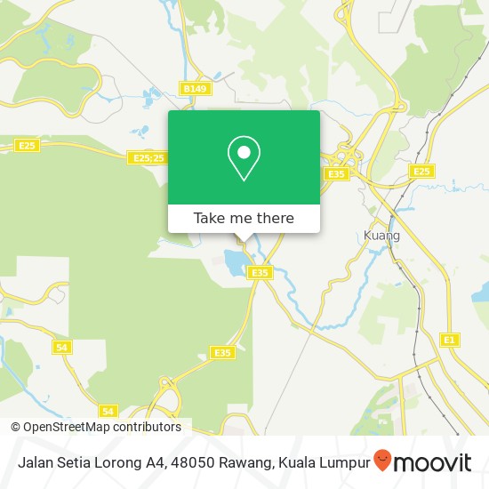 Peta Jalan Setia Lorong A4, 48050 Rawang