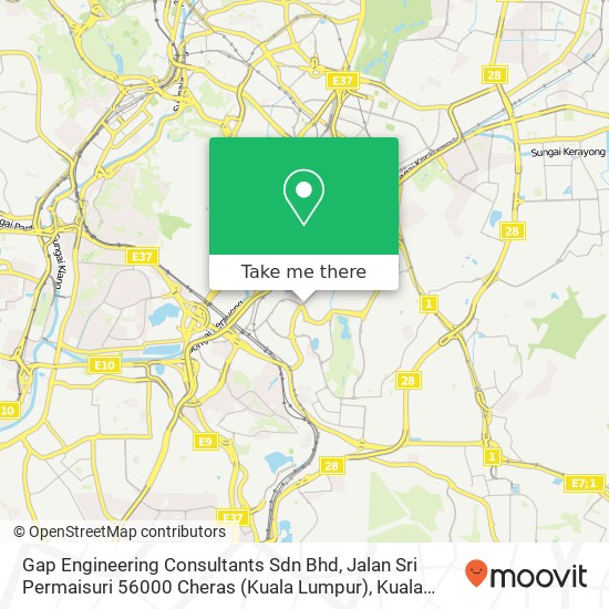 Gap Engineering Consultants Sdn Bhd, Jalan Sri Permaisuri 56000 Cheras (Kuala Lumpur) map