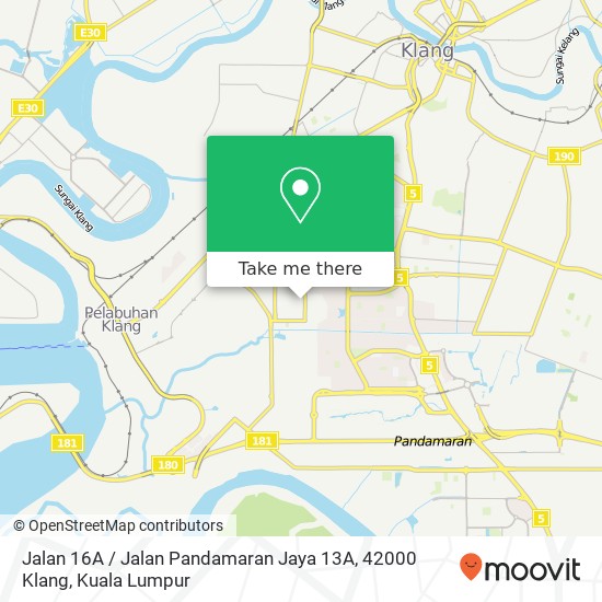 Jalan 16A / Jalan Pandamaran Jaya 13A, 42000 Klang map