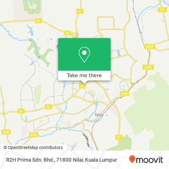 R2H Prima Sdn. Bhd., 71800 Nilai map
