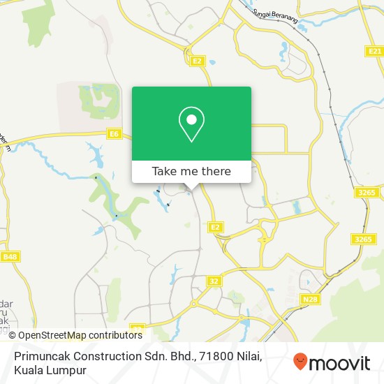 Primuncak Construction Sdn. Bhd., 71800 Nilai map