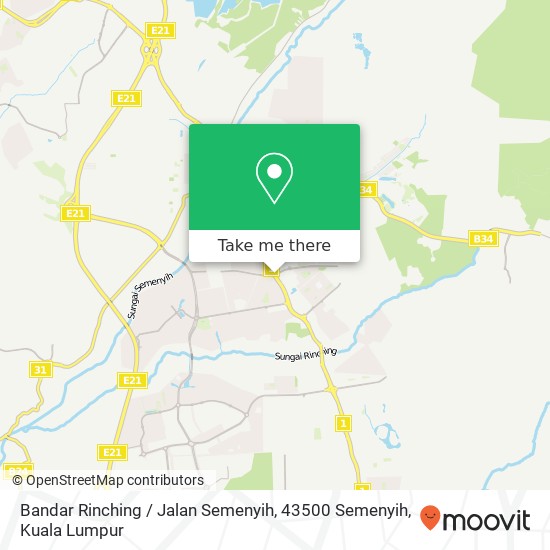 Bandar Rinching / Jalan Semenyih, 43500 Semenyih map