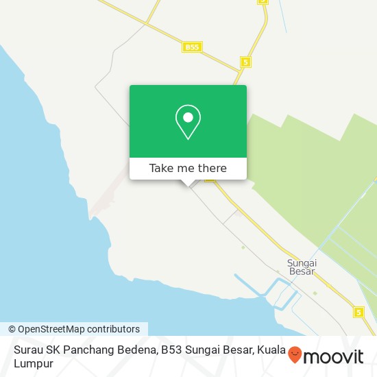 Surau SK Panchang Bedena, B53 Sungai Besar map