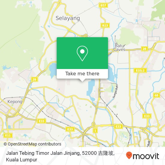 Jalan Tebing Timor Jalan Jinjang, 52000 吉隆坡 map