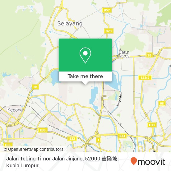 Jalan Tebing Timor Jalan Jinjang, 52000 吉隆坡 map