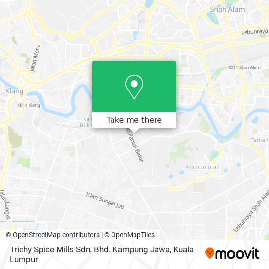 Peta Trichy Spice Mills Sdn. Bhd. Kampung Jawa