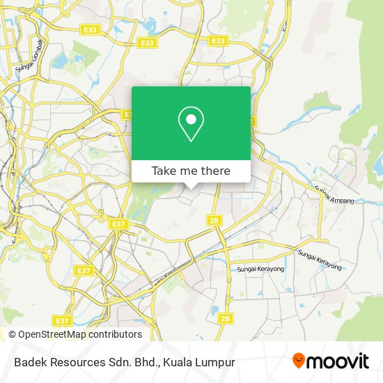 Badek Resources Sdn. Bhd. map