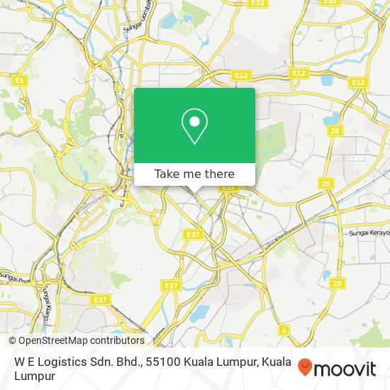 W E Logistics Sdn. Bhd., 55100 Kuala Lumpur map