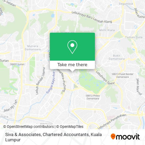 Siva & Associates, Chartered Accountants map