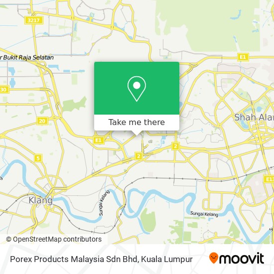 Porex Products Malaysia Sdn Bhd map