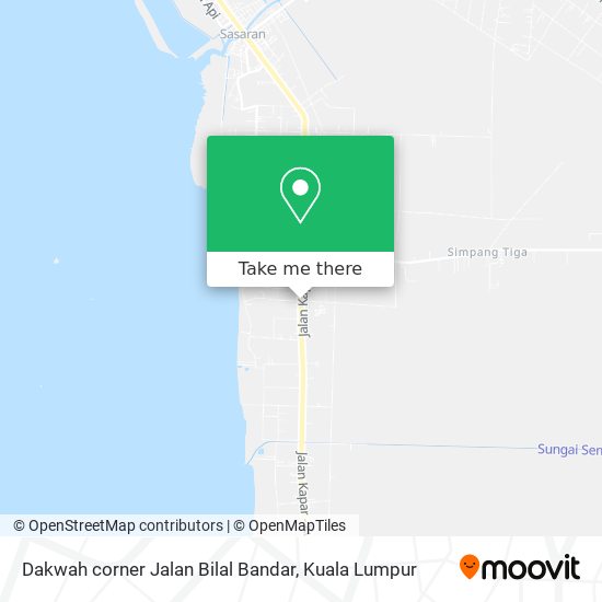 Dakwah corner Jalan Bilal Bandar map