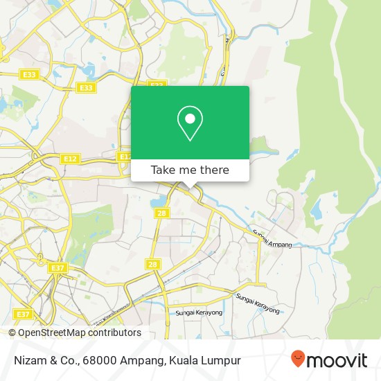 Nizam & Co., 68000 Ampang map