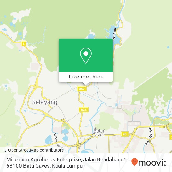 Millenium Agroherbs Enterprise, Jalan Bendahara 1 68100 Batu Caves map