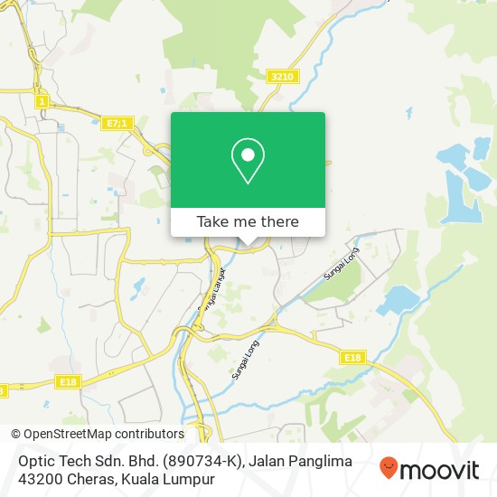 Optic Tech Sdn. Bhd. (890734-K), Jalan Panglima 43200 Cheras map