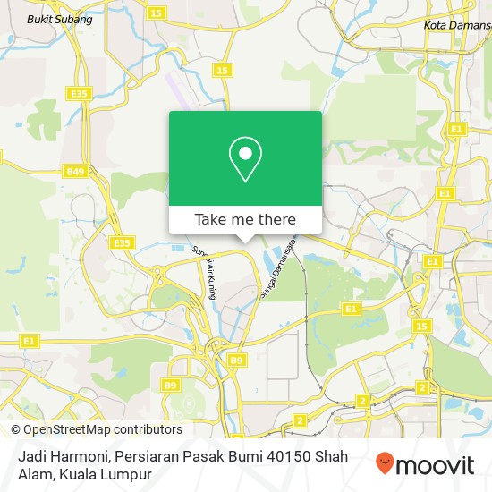 Jadi Harmoni, Persiaran Pasak Bumi 40150 Shah Alam map