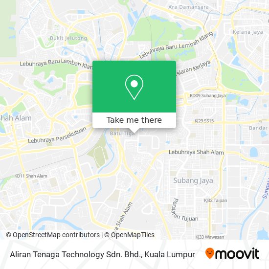 Aliran Tenaga Technology Sdn. Bhd. map