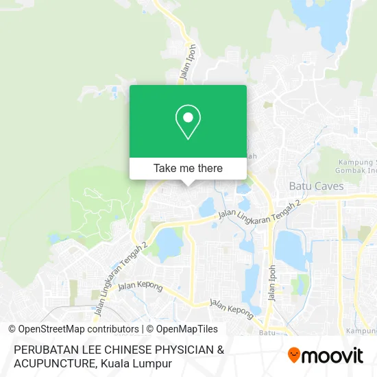 PERUBATAN LEE CHINESE PHYSICIAN & ACUPUNCTURE map