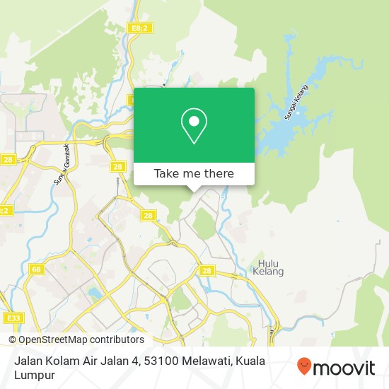 Jalan Kolam Air Jalan 4, 53100 Melawati map