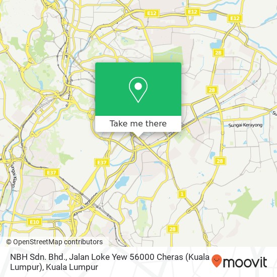 Peta NBH Sdn. Bhd., Jalan Loke Yew 56000 Cheras (Kuala Lumpur)