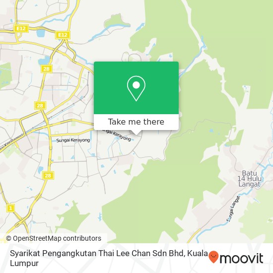 Syarikat Pengangkutan Thai Lee Chan Sdn Bhd map