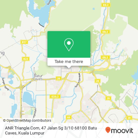 Peta ANR Triangle.Com, 47 Jalan Sg 3 / 10 68100 Batu Caves