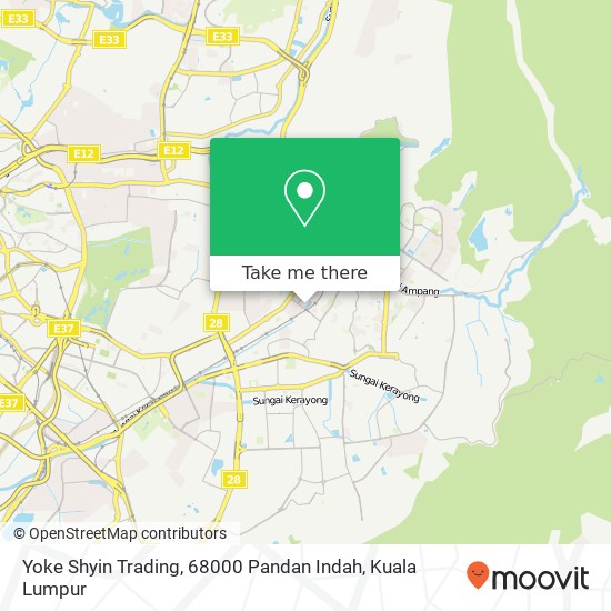 Yoke Shyin Trading, 68000 Pandan Indah map