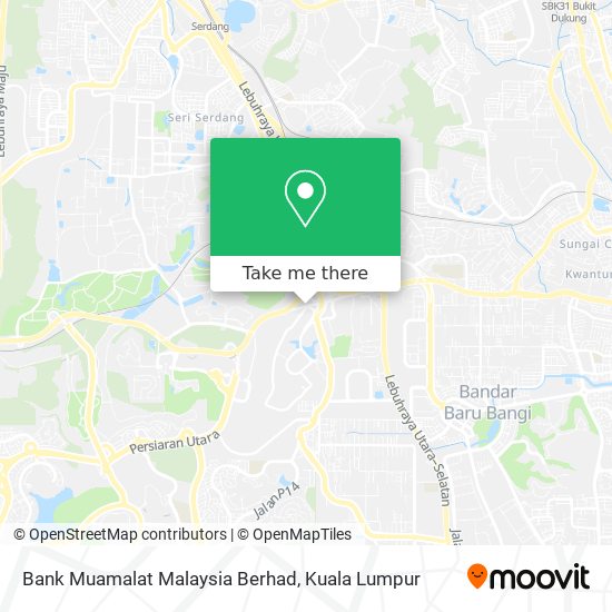 Peta Bank Muamalat Malaysia Berhad