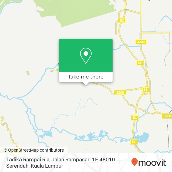 Tadika Rampai Ria, Jalan Rampasari 1E 48010 Serendah map