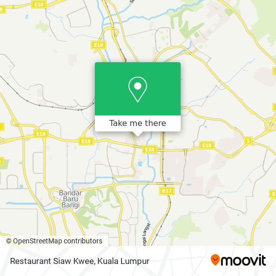 Peta Restaurant Siaw Kwee