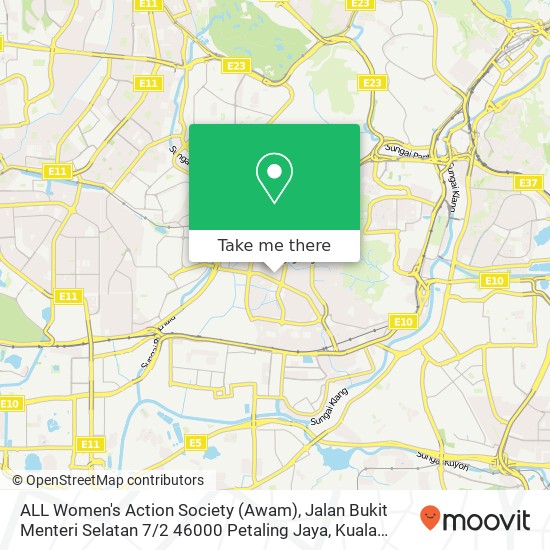 ALL Women's Action Society (Awam), Jalan Bukit Menteri Selatan 7 / 2 46000 Petaling Jaya map