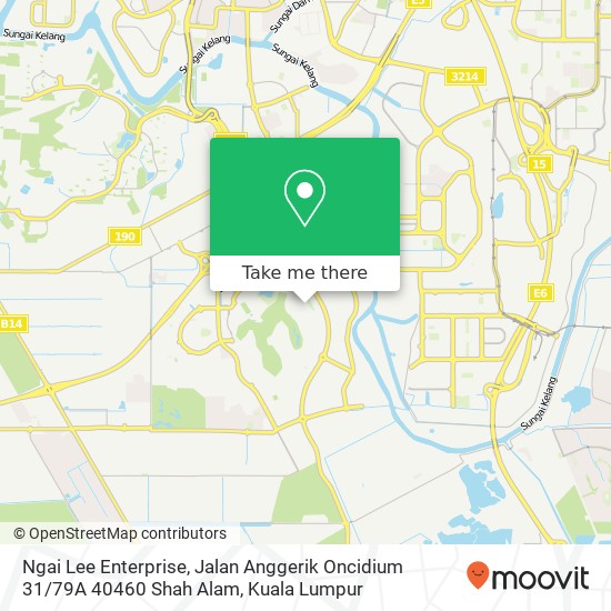 Ngai Lee Enterprise, Jalan Anggerik Oncidium 31 / 79A 40460 Shah Alam map