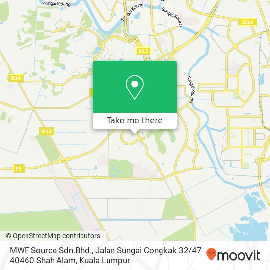 MWF Source Sdn.Bhd., Jalan Sungai Congkak 32 / 47 40460 Shah Alam map