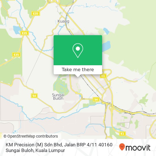 KM Precision (M) Sdn Bhd, Jalan BRP 4 / 11 40160 Sungai Buloh map