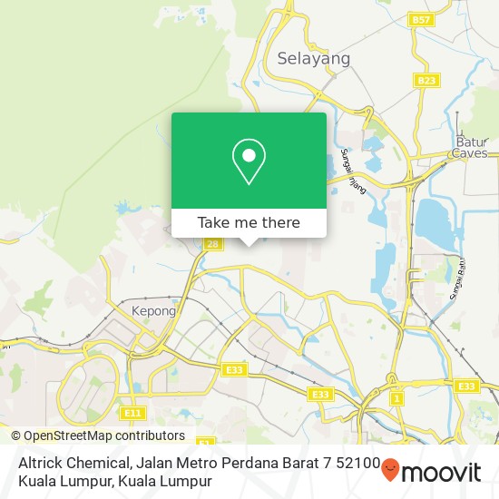 Altrick Chemical, Jalan Metro Perdana Barat 7 52100 Kuala Lumpur map