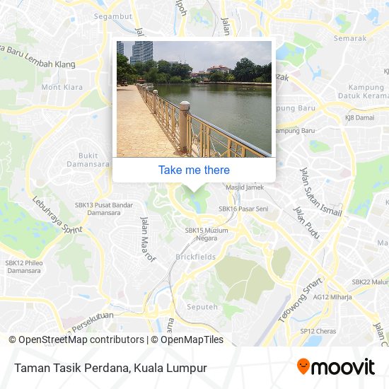 Peta Taman Tasik Perdana