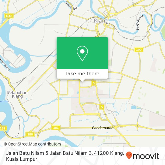 Jalan Batu Nilam 5 Jalan Batu Nilam 3, 41200 Klang map