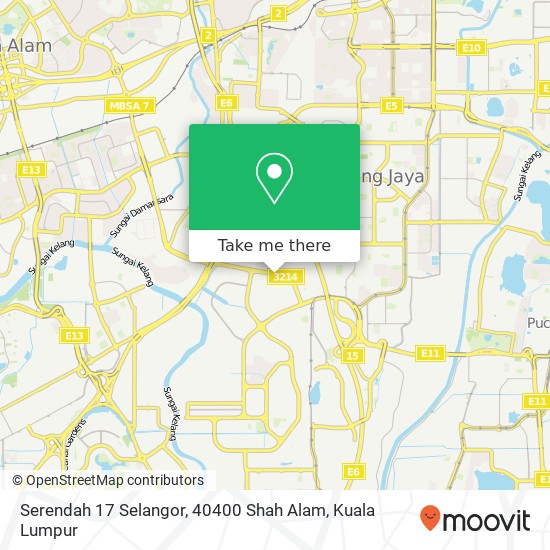 Serendah 17 Selangor, 40400 Shah Alam map