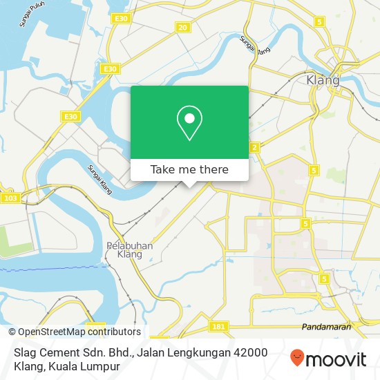 Peta Slag Cement Sdn. Bhd., Jalan Lengkungan 42000 Klang