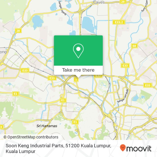 Peta Soon Keng Industrial Parts, 51200 Kuala Lumpur