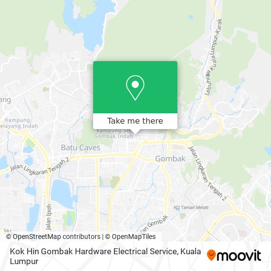 Kok Hin Gombak Hardware Electrical Service map