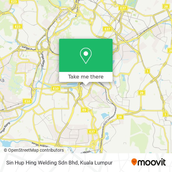 Sin Hup Hing Welding Sdn Bhd map