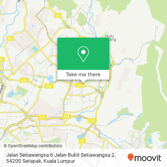 Jalan Setiawangsa 6 Jalan Bukit Setiawangsa 2, 54200 Setapak map