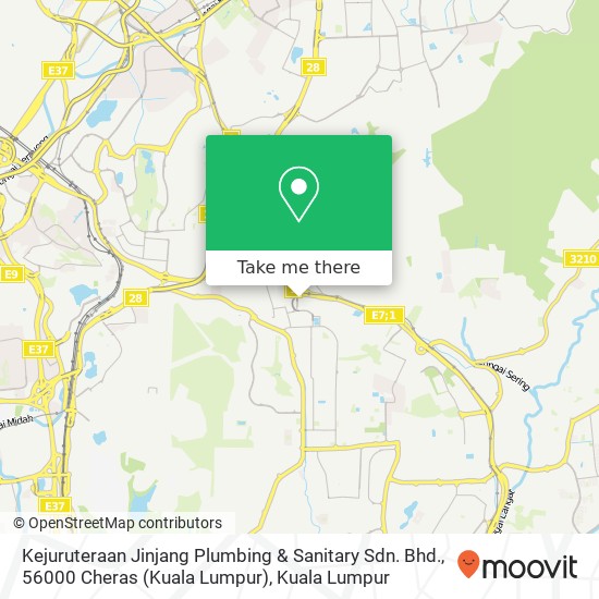 Kejuruteraan Jinjang Plumbing & Sanitary Sdn. Bhd., 56000 Cheras (Kuala Lumpur) map