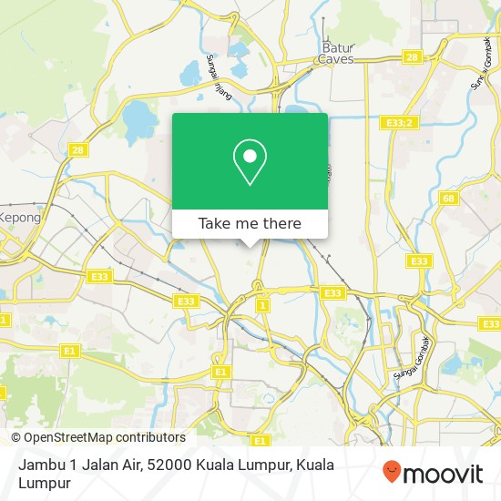 Jambu 1 Jalan Air, 52000 Kuala Lumpur map