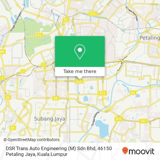 DSR Trans Auto Engineering (M) Sdn Bhd, 46150 Petaling Jaya map