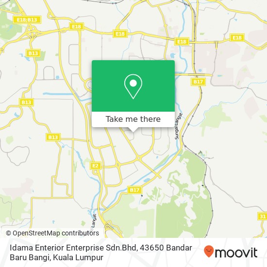 Idama Enterior Enterprise Sdn.Bhd, 43650 Bandar Baru Bangi map