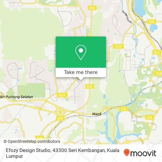 Efozy Design Studio, 43300 Seri Kembangan map