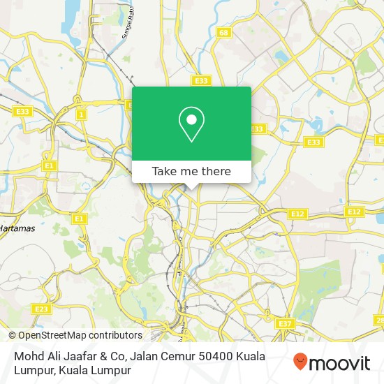 Mohd Ali Jaafar & Co, Jalan Cemur 50400 Kuala Lumpur map