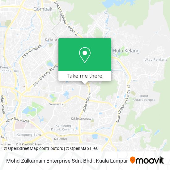 Mohd Zulkarnain Enterprise Sdn. Bhd. map